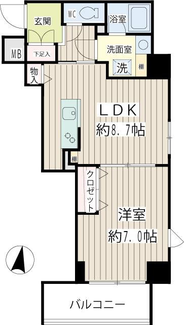 Ｐｅａｒｌ　Ｃｏｕｒｔ　Ｔｓｕｒｕｍｉ 間取り