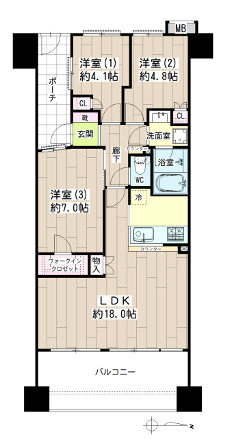 ヨコハマオールパークス四街区 間取り