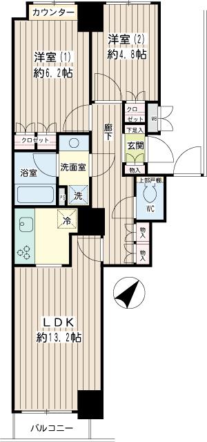 イクス川崎ザ・タワー 間取り