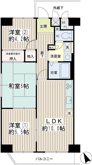 スカイパーク多摩川 間取り